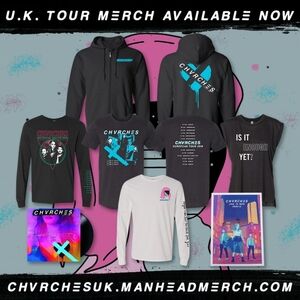 Chvrches Limited Edition 2019 UK Love is Dead Tour T-Shirt XXL